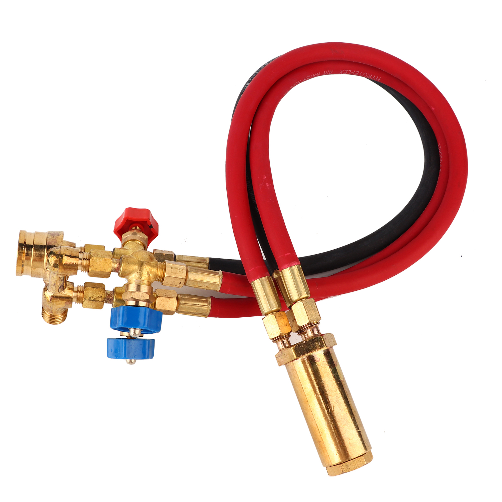 Gasschneidbrenner-set Für Die Halbautomatische Brennschneidmaschine Cg1-30 Mit Gummischlauch Und G3/8-kupferverschraubungen, 63 Cm