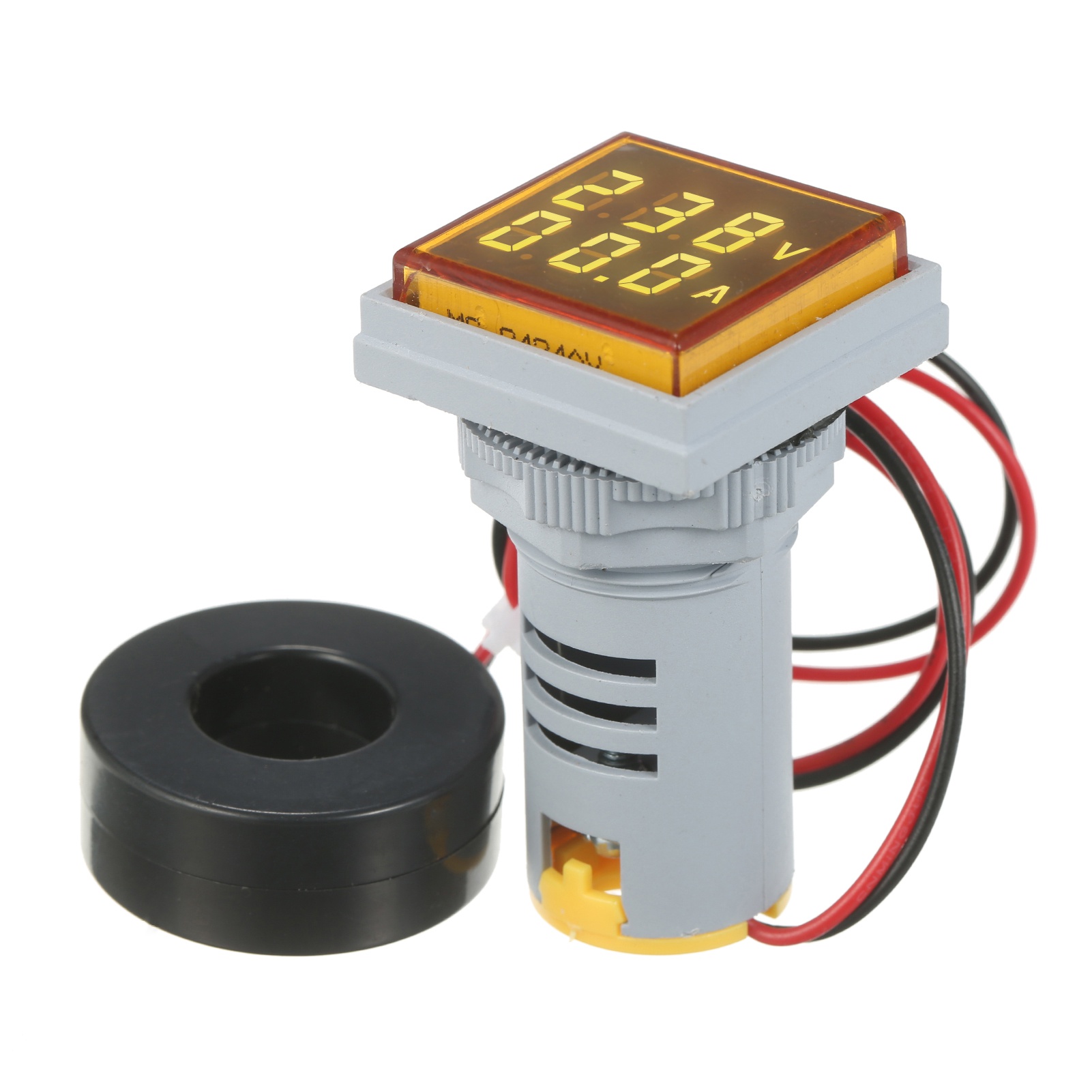 Kleines, Quadratisches Digitales Voltmeter/amperemeter Mit Zwei Led-anzeigen, Anzeige Für Wechselspannung Und -strom, 60–500 V, 0–100 A