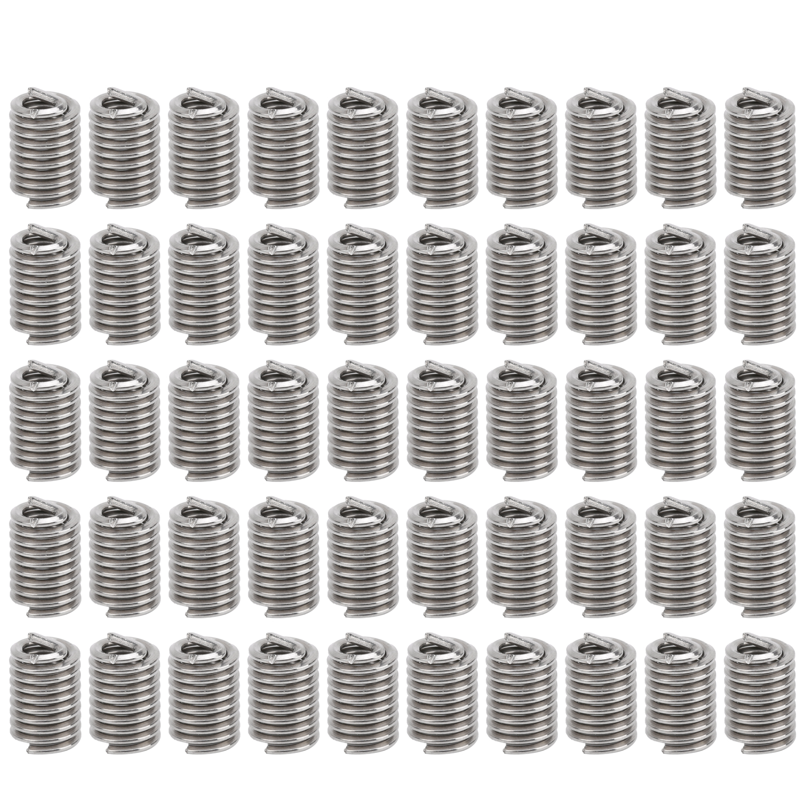 50 Stück Edelstahl-gewindeeinsätze, Geflochten, Sus304, Standard Us 4-40, 2,5d, Reparatur- Und Schutzset