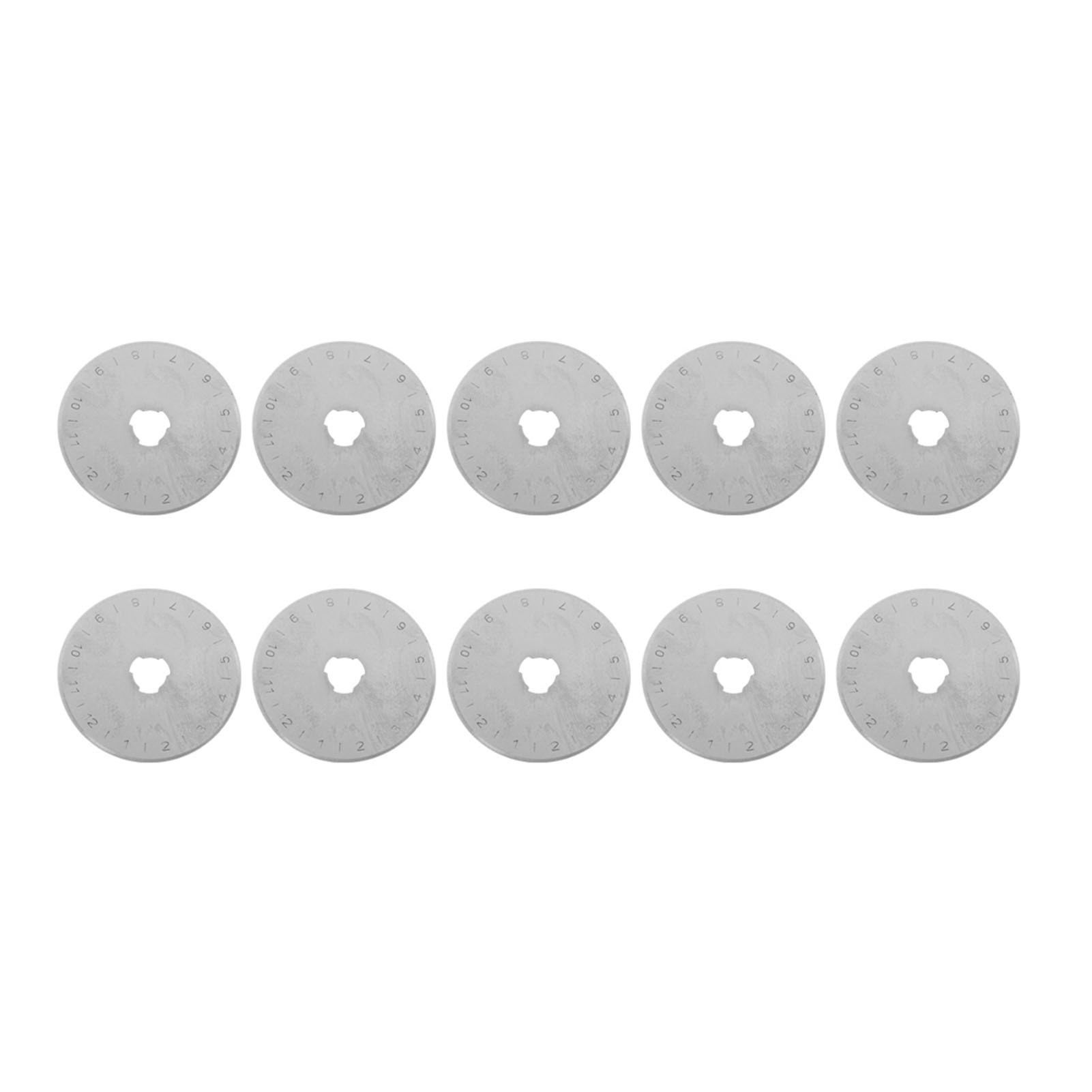 10 Ersatzklingen (45 Mm) Für Kreistrennscheiben Zum Schneiden Von Leder, Stoff Und Papier, Heimwerkerwerkzeug