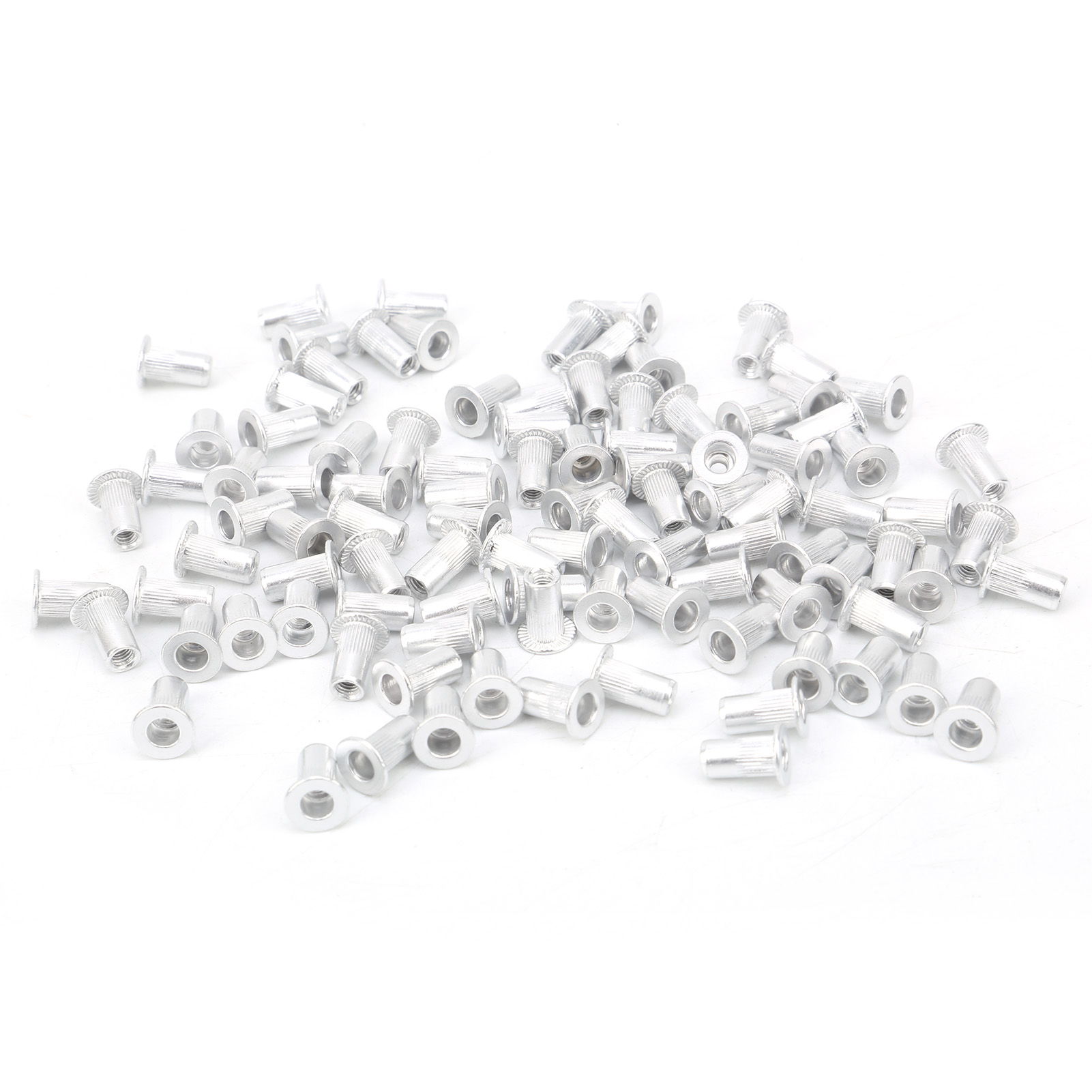 100 Stück Nietmuttern, Aluminium, Flachkopf, Vertikal, Hardware-zubehör Wj-30045 M3