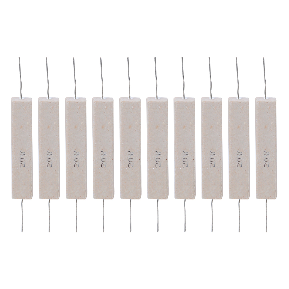 Packung Mit 10 Hochpräzisen 20w ±5% Zementwiderständen Für Leiterplatten (3kr)