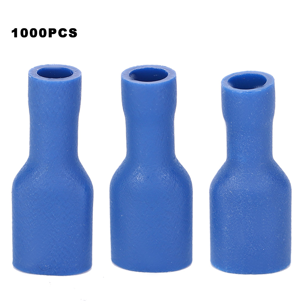 1000 Stück Weibliche Kabelverbinder, Alle Isoliert, Blaues Pvc, Fdfd2-250, Für Elektrische Anwendungen