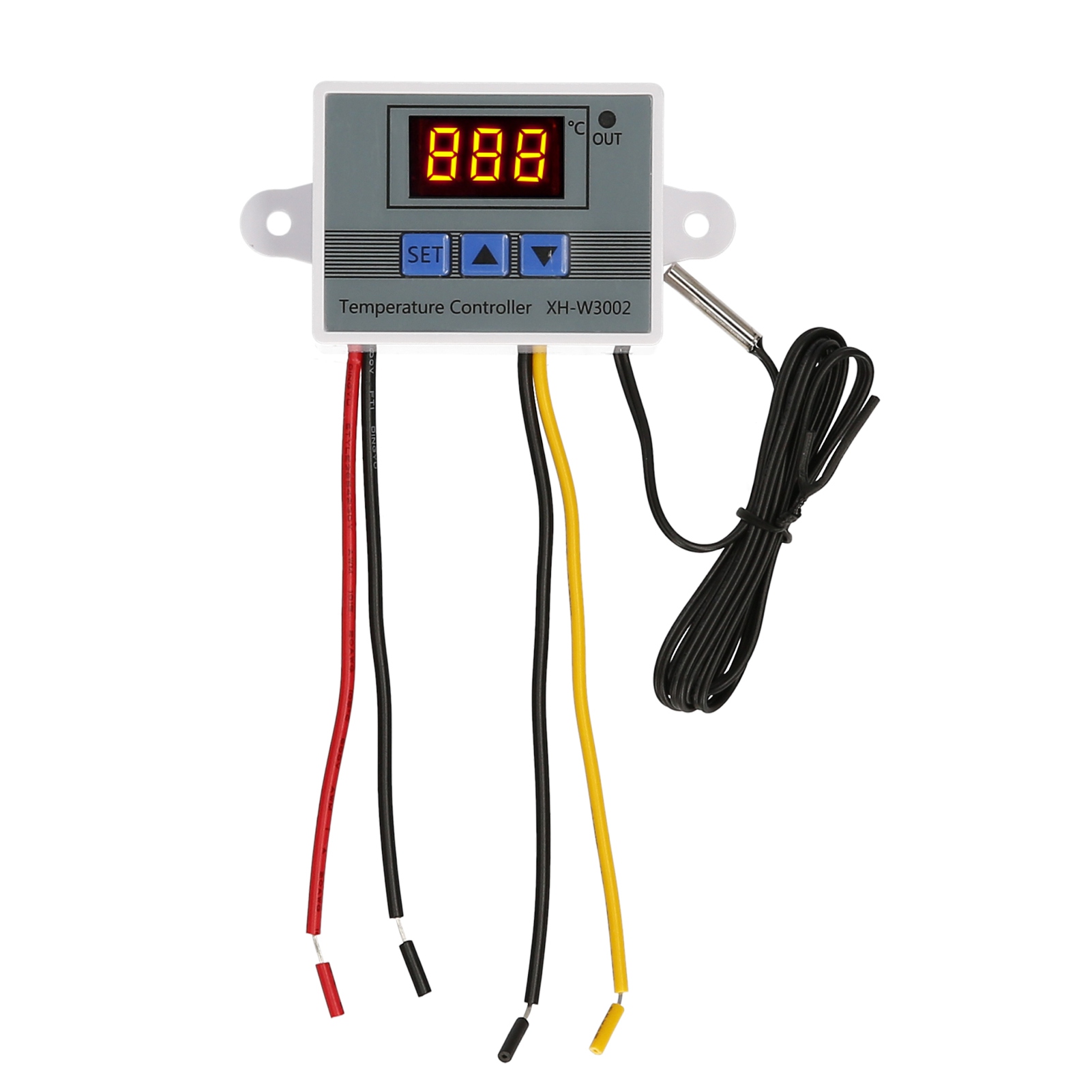 Elektronischer Temperaturregler Mit Led-anzeige, Thermostatmodul, Temperaturregler Mit Wasserdichtem Ntc-fühler, Einstellbarer Bereich Von -50 Bis 110 °c Für Kühlschränke, 12 V, 120 W