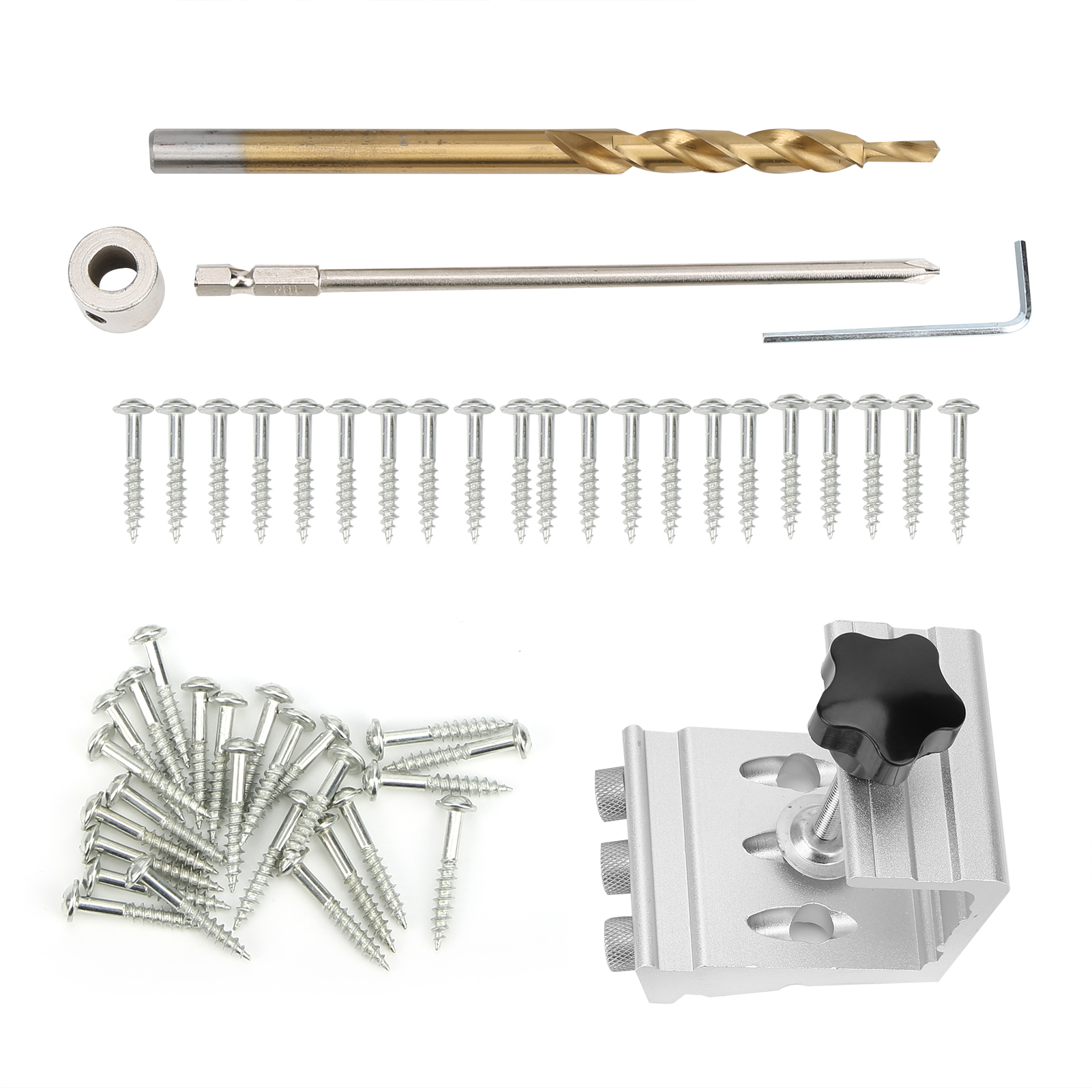 Bohrschablone Und Markierungszubehör Aus Aluminiumlegierung Für Holzbearbeitung, Positionierung Und Dübelung