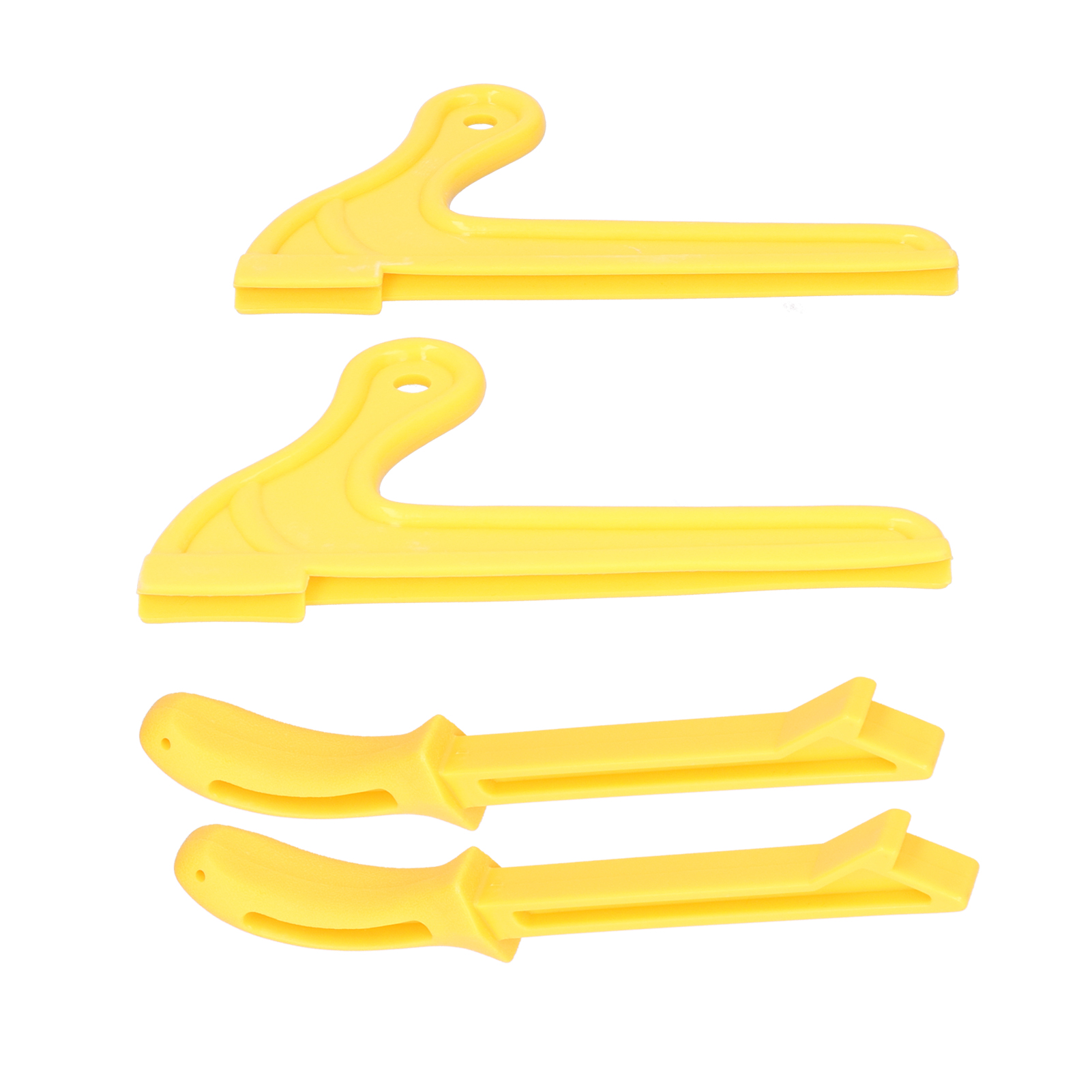 Set Mit 4 Sicherheitsschiebestöcken Aus Kunststoff, Handschutzwerkzeuge Für Kreissägen Und Abricht- Und Dickenhobelmaschinen In Der Holzbearbeitung.