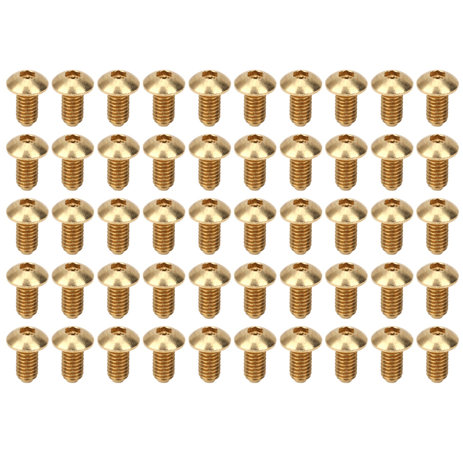 50 Sechskantschrauben Aus Reinem Kupfer, M4 X 8 Mm, Befestigungsmaterial, 50 Stück