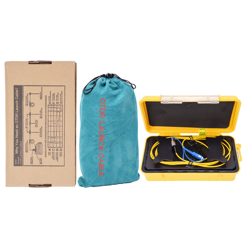 Otdr-glasfaser-startkabelbox Sc Upc Fc Upc Totzoneneliminator Singlemode 500m