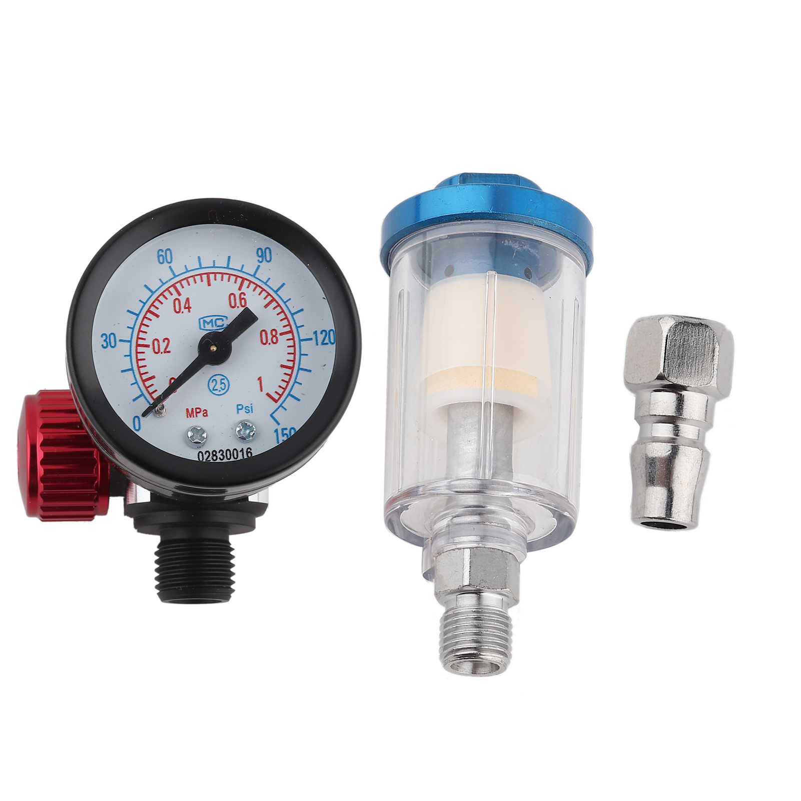 Luftdruckregler Mit 1/4"-einlass, Filterabscheider, Inline-wasser- Und Ölabscheider Für Spritzpistole