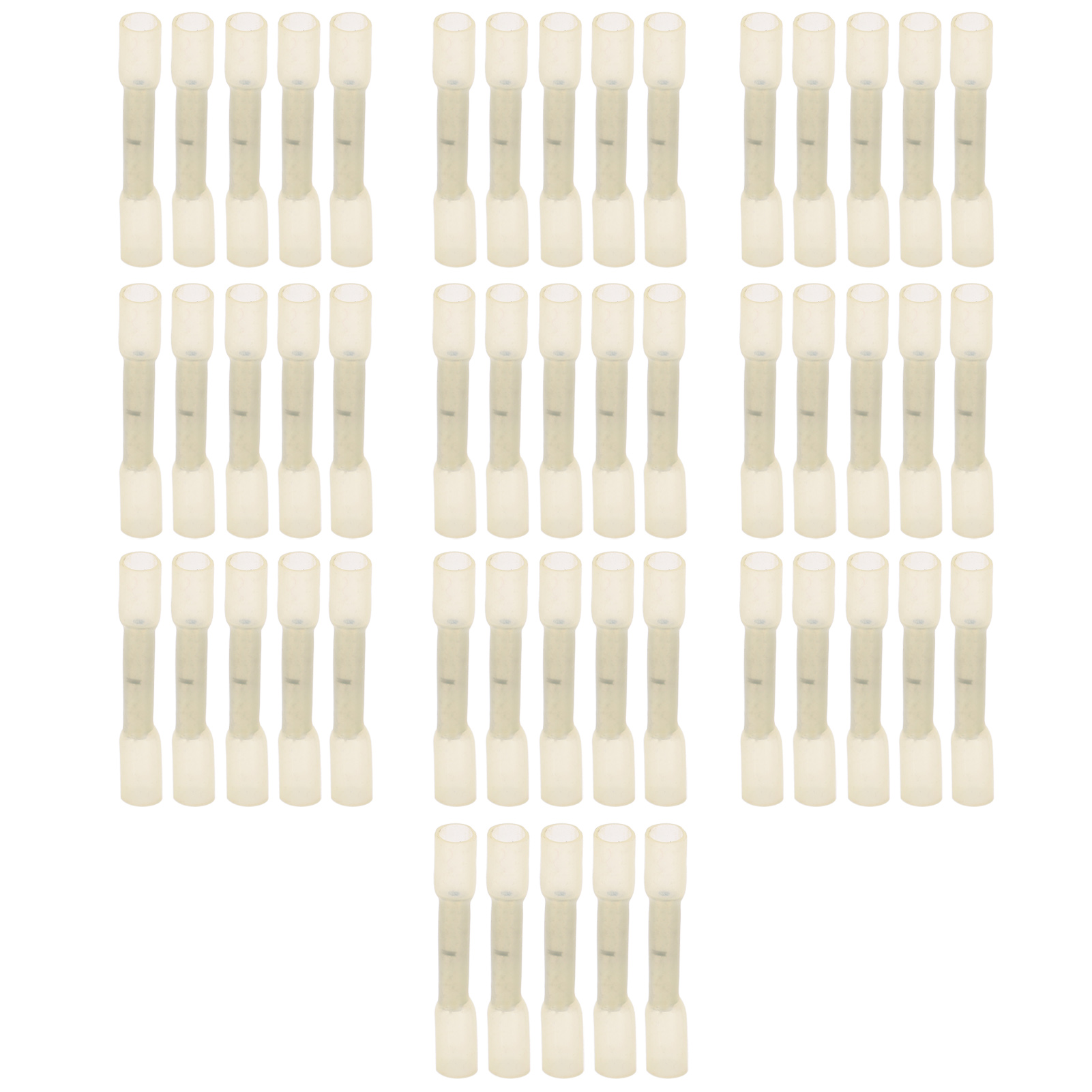 Packung Mit 50 Gelben, Wärmeschrumpfenden Abisolierspitzen Bht0.5 Für Wasserdichte Elektrokabel (20-22 Awg, 0,3-0,5 Mm²).