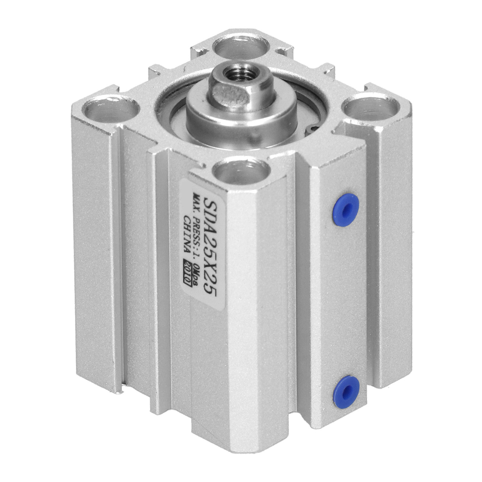 Doppeltwirkender, Flacher Aluminium-pneumatikzylinder Sda25x25, 25 Mm Bohrung, Druckluftkomponenten Und Zubehör