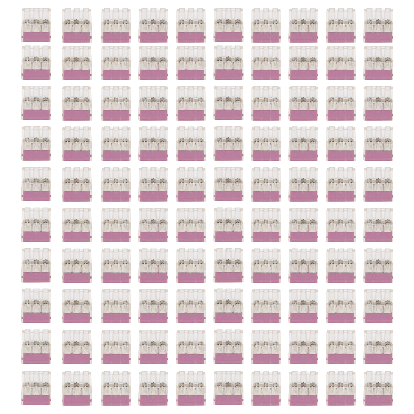 100 Stück Druckknopf-schnellanschlussklemmenblock Universell Für Flexible Und Starre Drähte Pct-106
