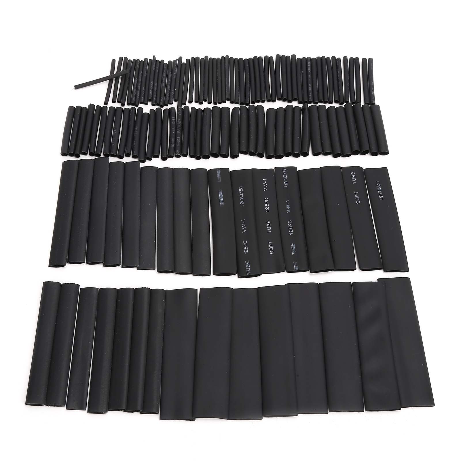 Packung Mit 127 Wasserdichten, Isolierenden Nylon-schrumpfschläuchen In Verschiedenen Formen