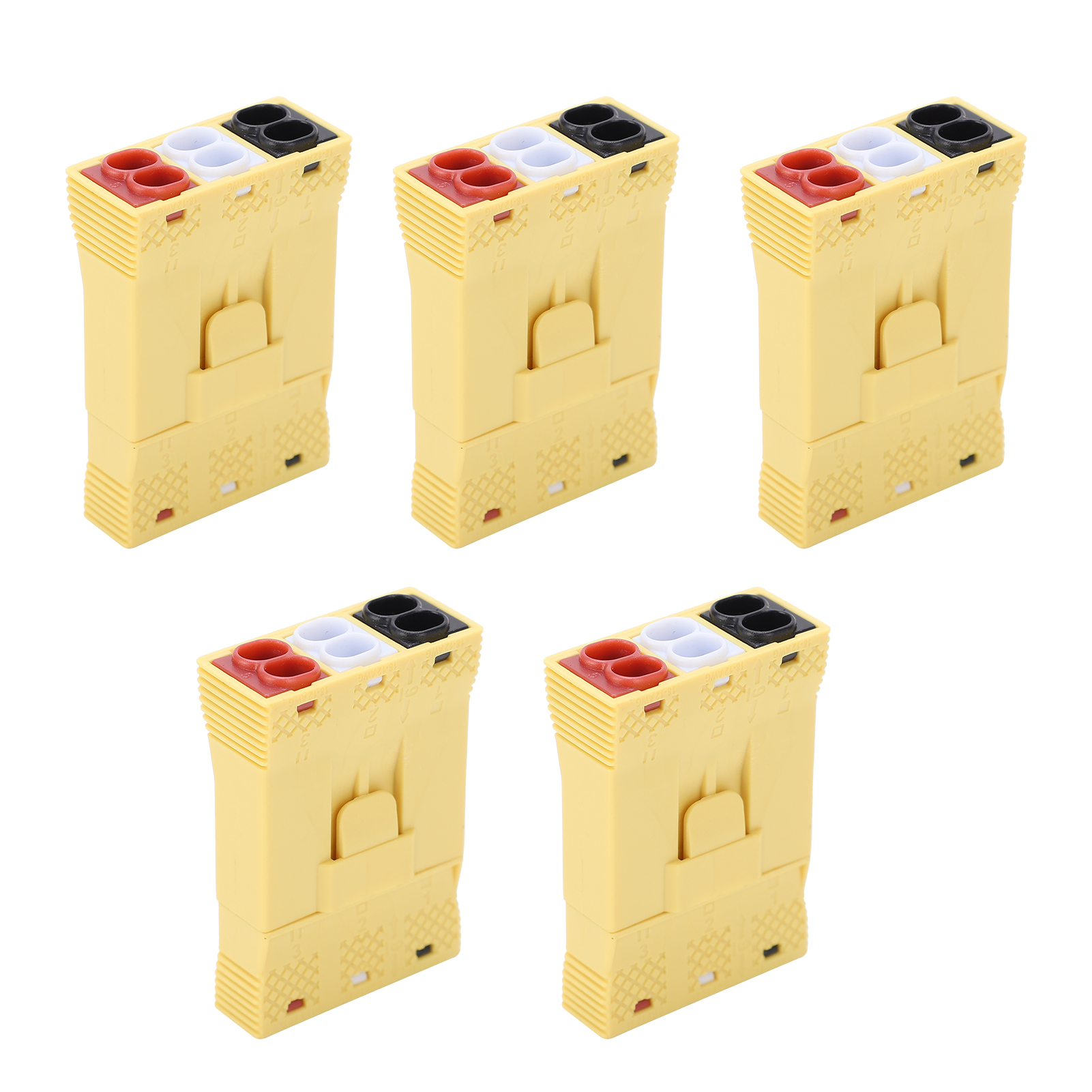 5-teiliges Schnellverbinder-set, 3 Eingänge, 6 Ausgänge, Oj636 Gelber Stecker/buchse Für Beleuchtung