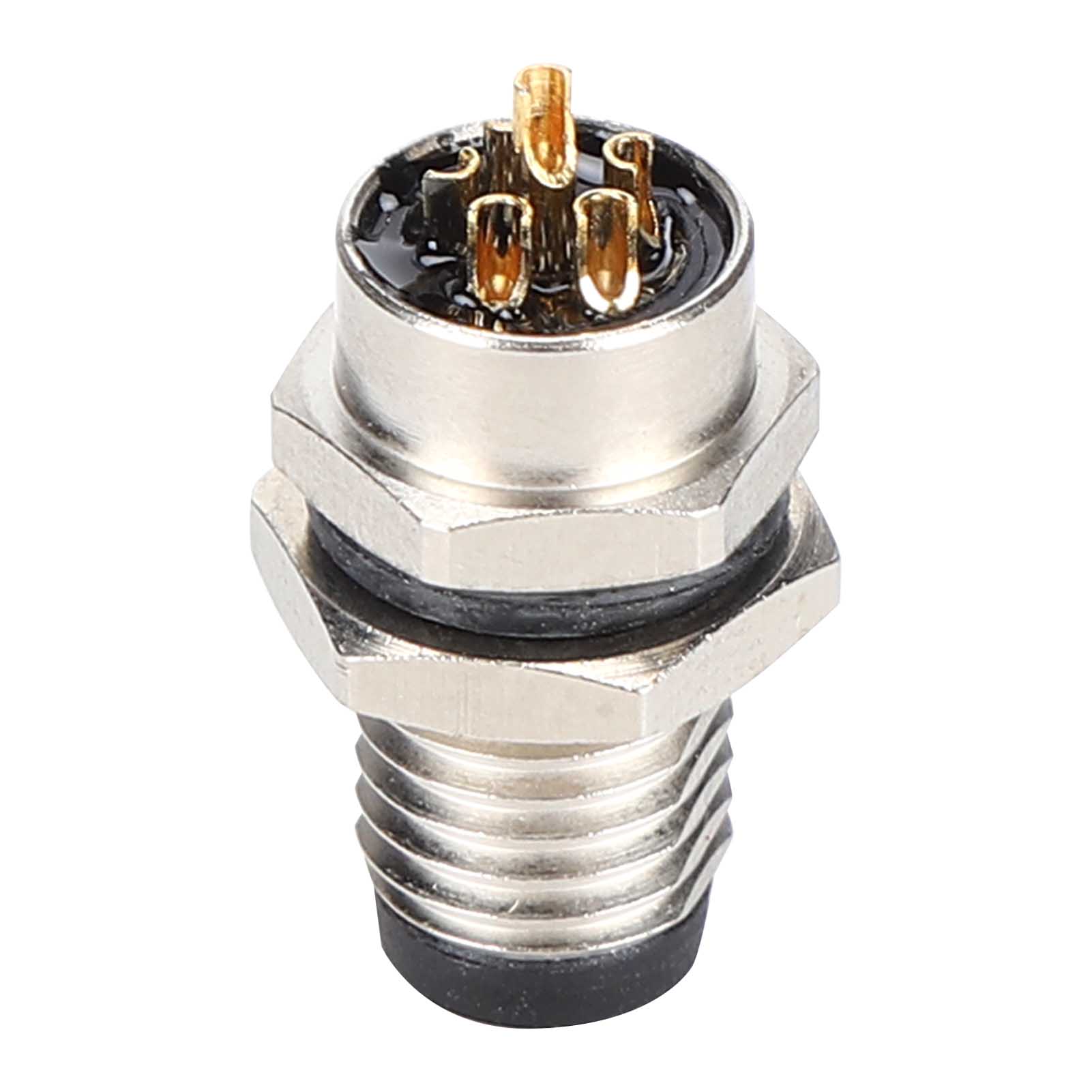 M8 6-poliger Luftfahrtstecker, Ip67 Wasserdicht, Vernickeltes Messinggehäuse Für Stecker