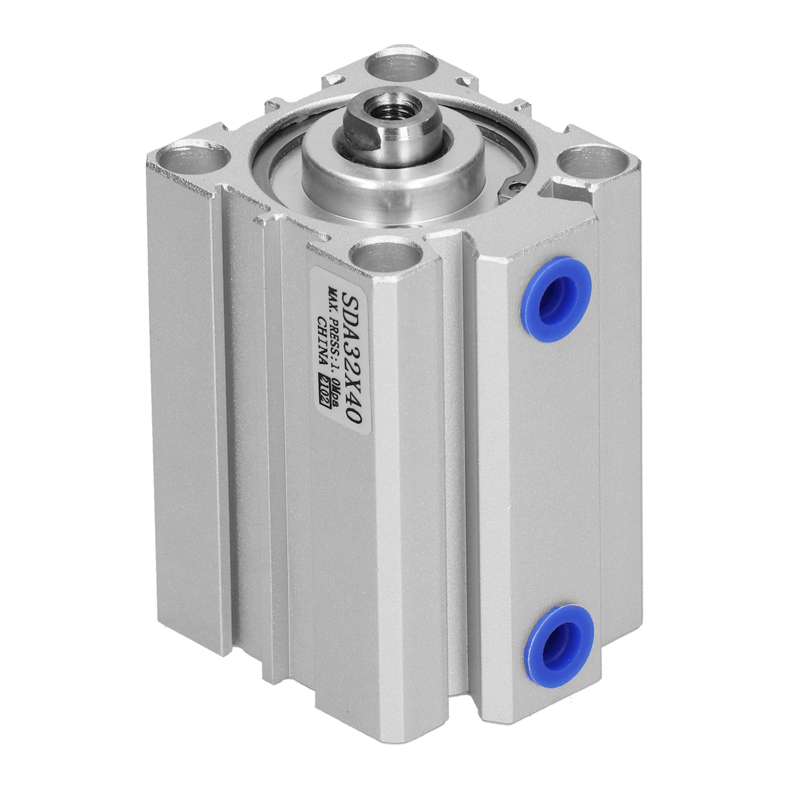 Flacher, Doppeltwirkender, Abgedichteter Pneumatikzylinder Aus Aluminium, Pneumatische Komponente, 32 Mm Bohrung, Sda32x40