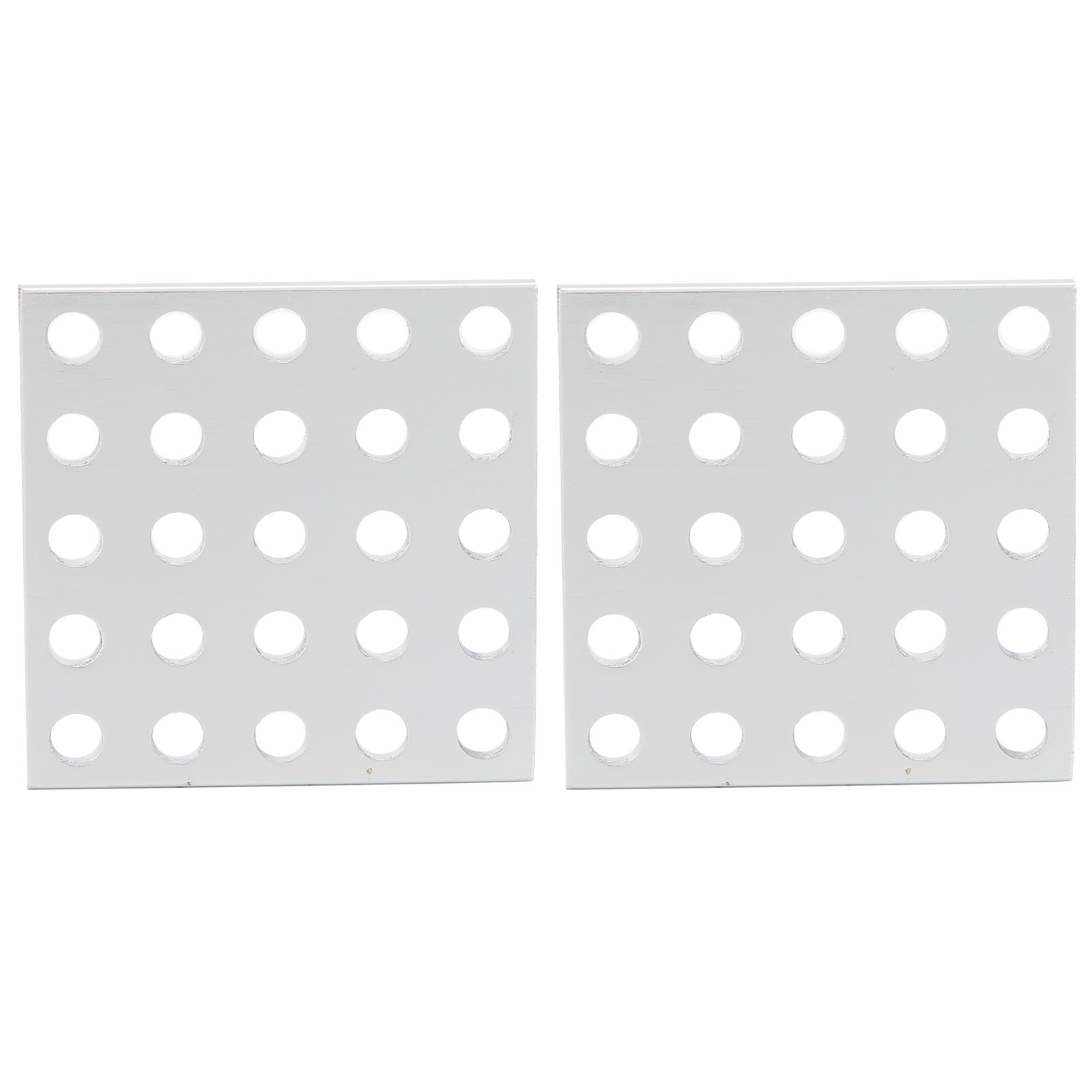 Set Mit 2 Aluminium-gitterplatten 3116-0040-0040 5 X 5 Löcher