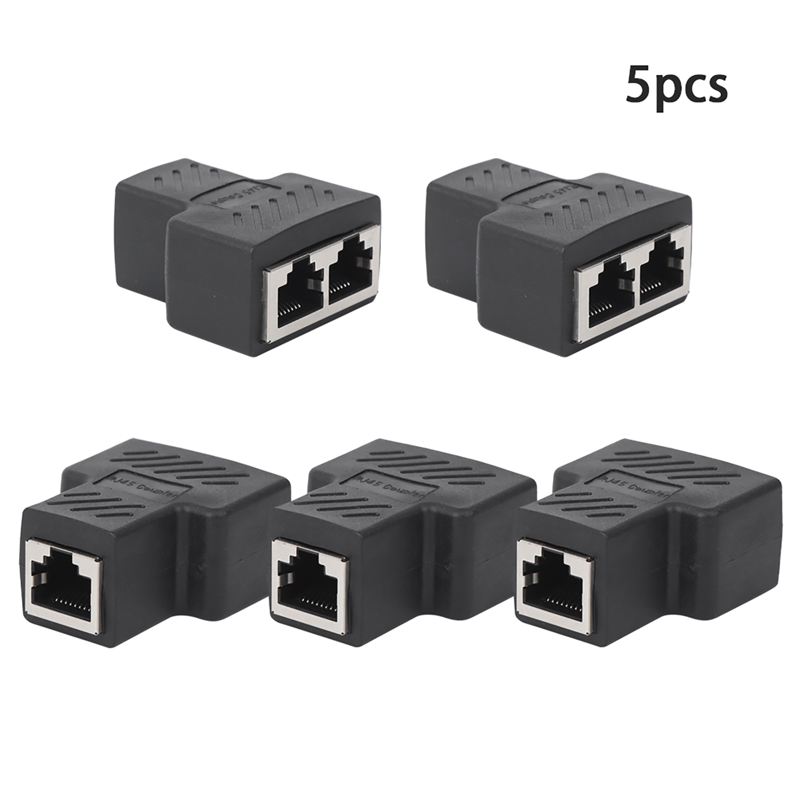 Stück Rj45 1-in-2 Netzwerk-splitter 3-wege-adapterkabelverlängerung Schwarz Industriekomponenten