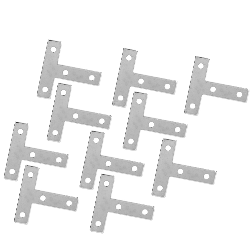 Satz Mit 10 Verbindungsplatten Für 20x20 Aluminiumprofile, Kohlenstoffstahl Modell 20t