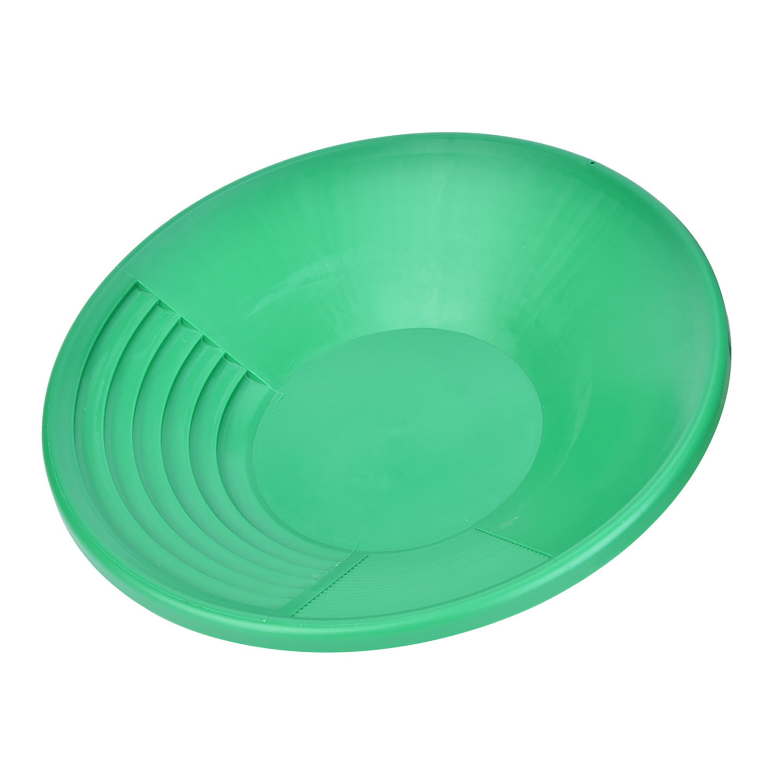 Grüne Goldwaschpfanne Aus Kunststoff, 380 X 120 Mm, Für Anfänger In Der Goldsuche, Zum Prospektieren, Flusswaschen, Waschen Und Zur Mineraliengewinnung, 1 Stück