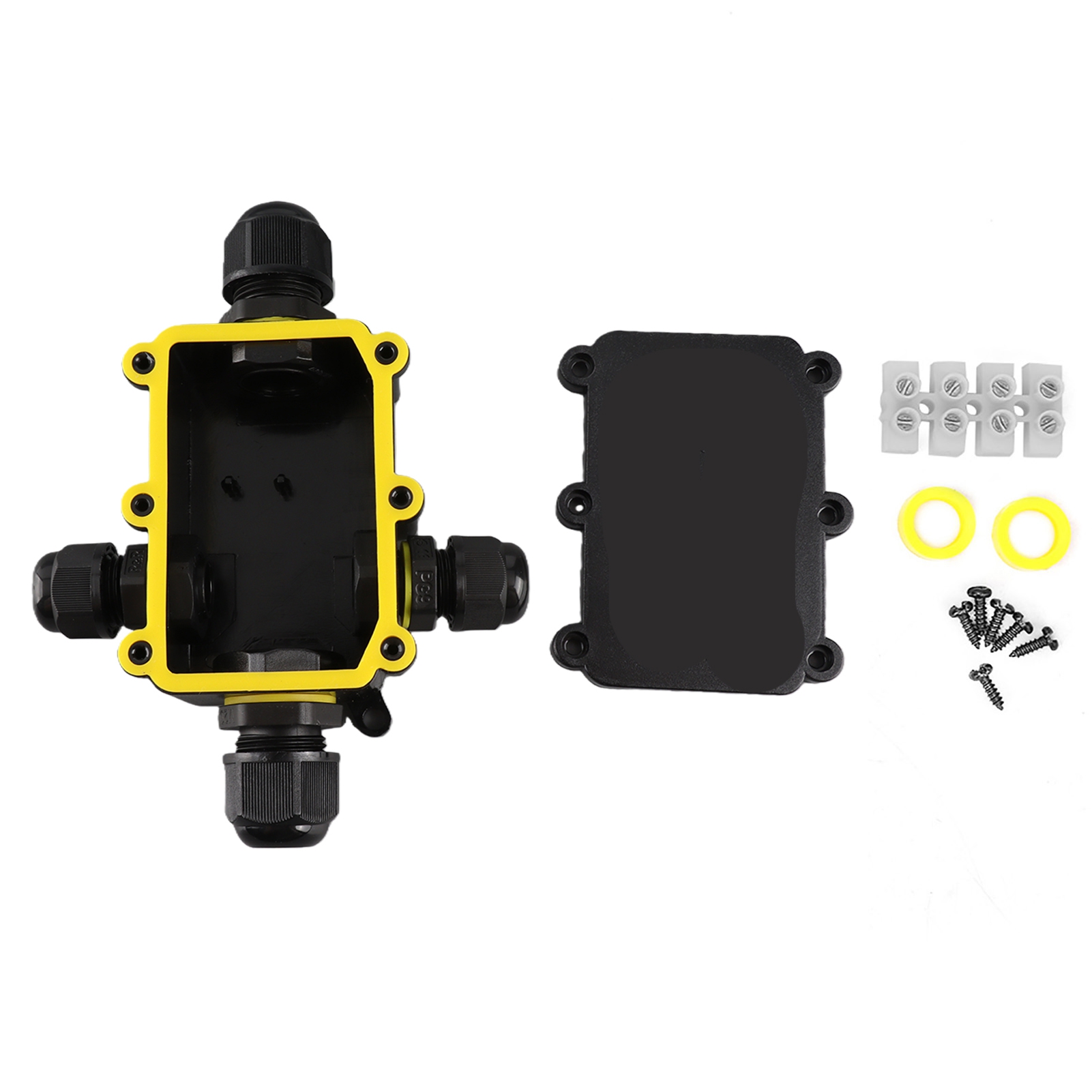 Ip68 Wasserdichte Kunststoff-anschlussdose Für Unterwasserverkabelung Bis 8 M, T100 450 Vac 24 A Ul94v-2