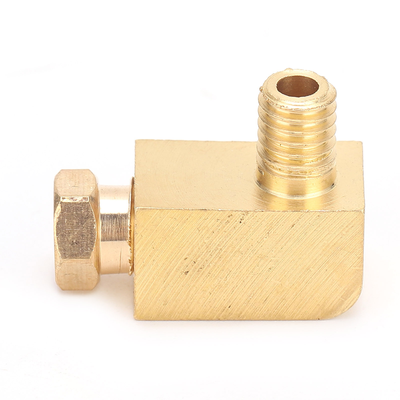 Rechtwinklige Rohrverschraubung Aus Messing Mit M6x1 4mm Gewinde Für Industrielle Schlauchverbindungen Pl406