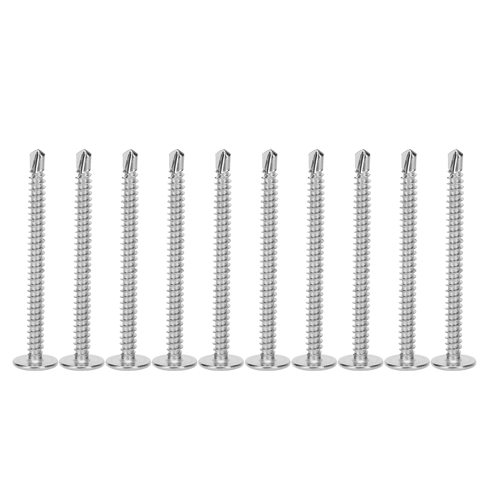 250 Selbstschneidende Schrauben Aus Edelstahl 410, M4,2 X 50 Mm, Kreuzschlitzkopf, Rostbeständig, Korrosionsbeständig