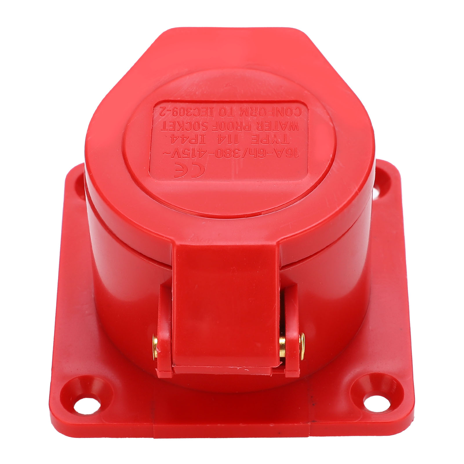 16-a-4-polige Drehstrom-industriesteckdose, Schutzart Ip44, Wasserdicht, Explosionsgeschützt, Unterputzmontage, 380–415 V, 3p+e