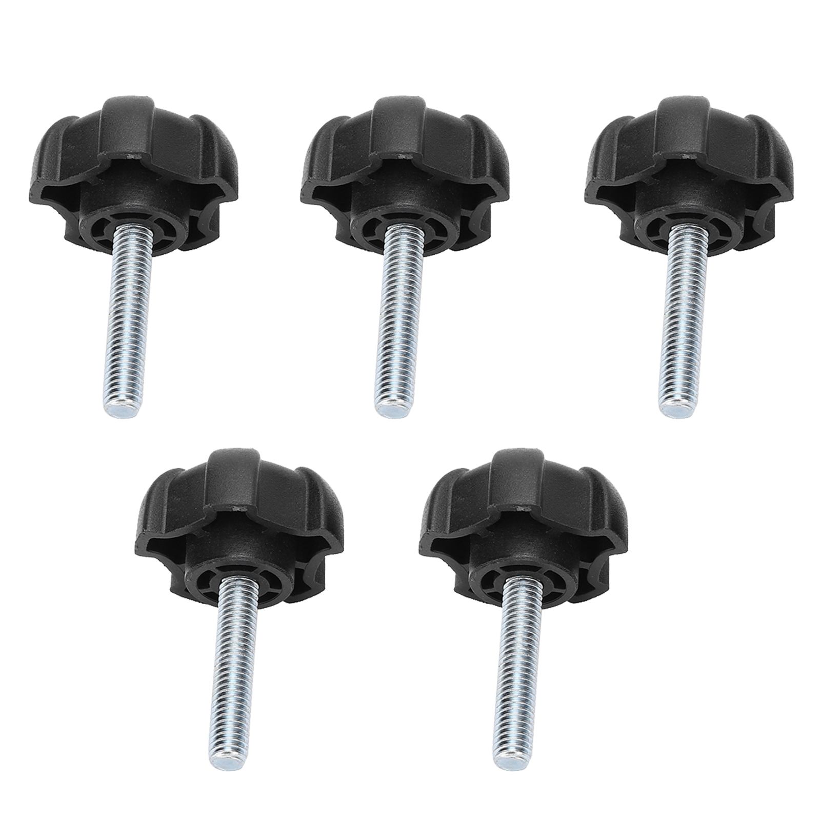 Stück 5-zackige Sterngriffe, Schwarzer Abs-kunststoff, M6 X 30 Mm Manuelle Klemmschraube Für Möbel Und Maschinen