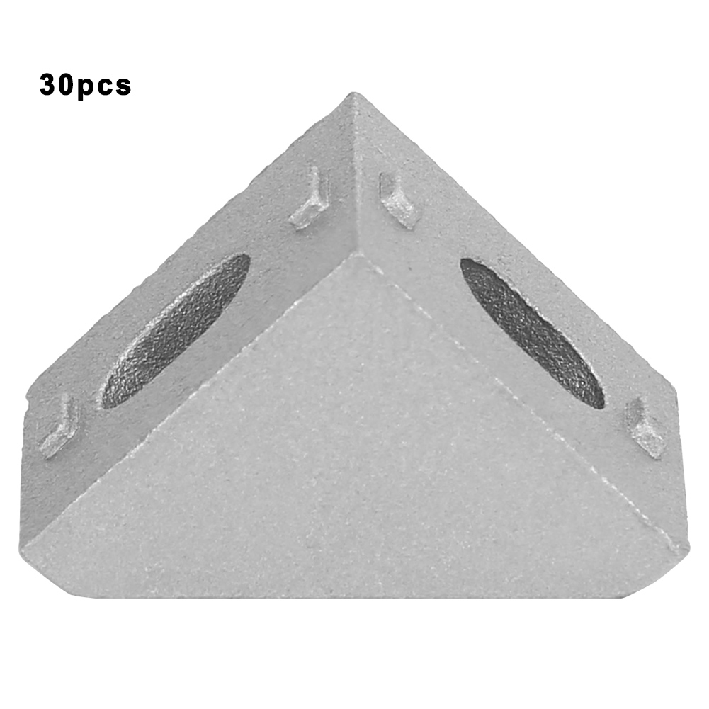 Packung Mit 30 L-förmigen 2-loch-eckwinkeln Aus Aluminium Für Aluminiumprofile 2020