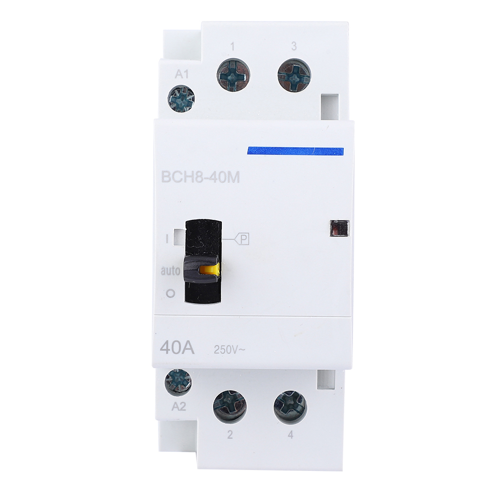 Bch8-40m 2p 40a 230v Haushalts-wechselstromschütz, Din-schienenmontage, Mit Handschalter (2no)