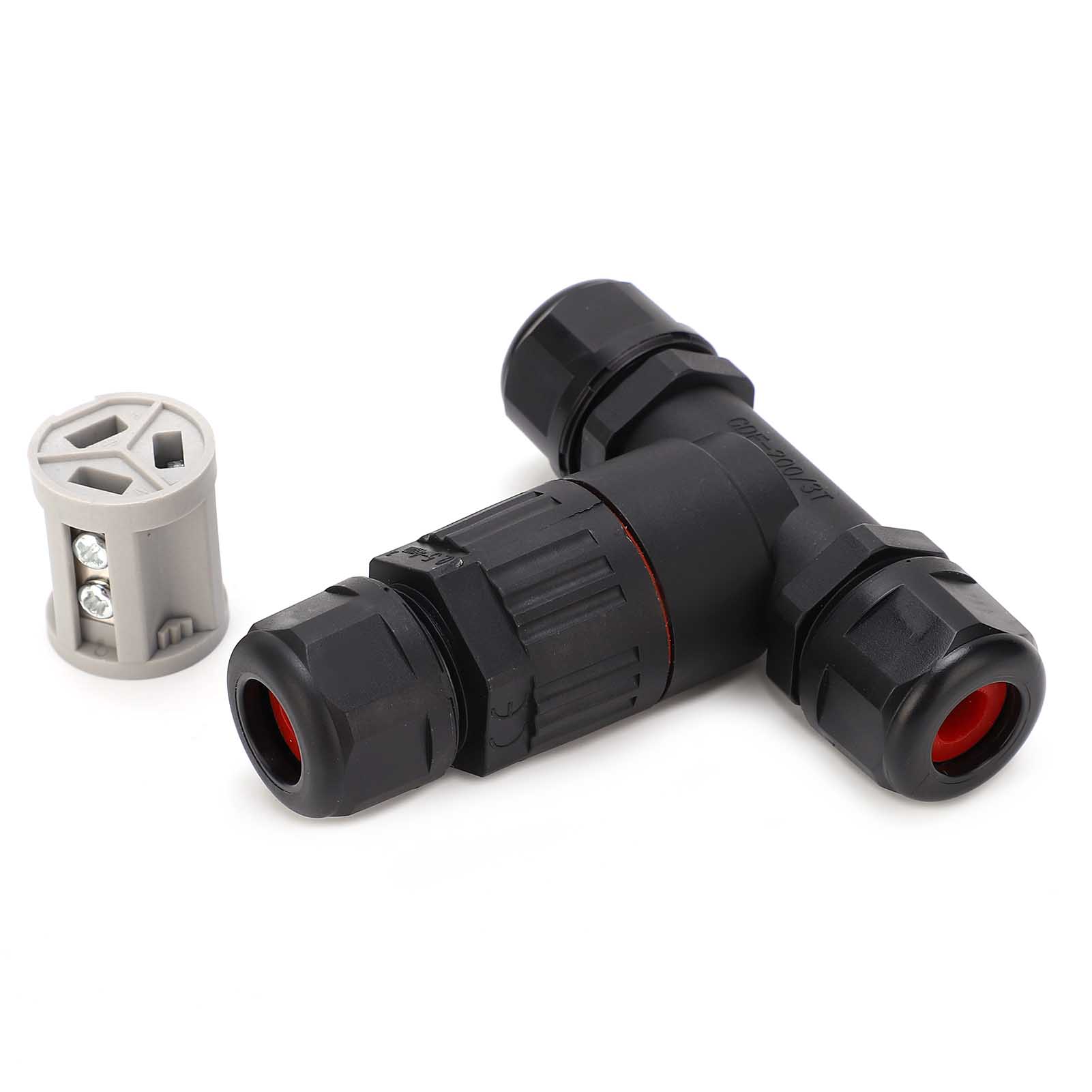 Ip68 Wasserdichter, Flammhemmender Pa66-draht-zu-draht-lampenzubehörstecker Cdf200/3t
