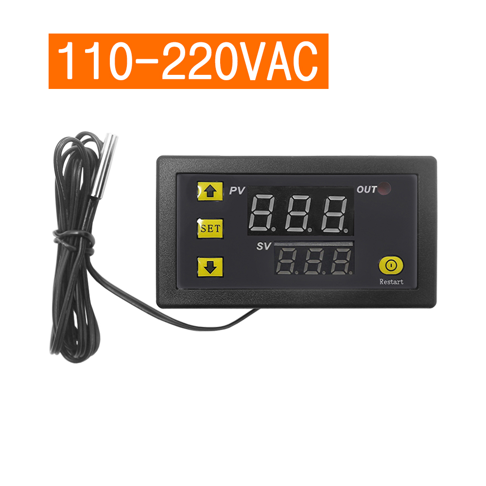 W3230 Mini-digital-temperaturregler-thermostat Mit Led-anzeige, 110–220 V, 20 A, Sensor-steuerschalter