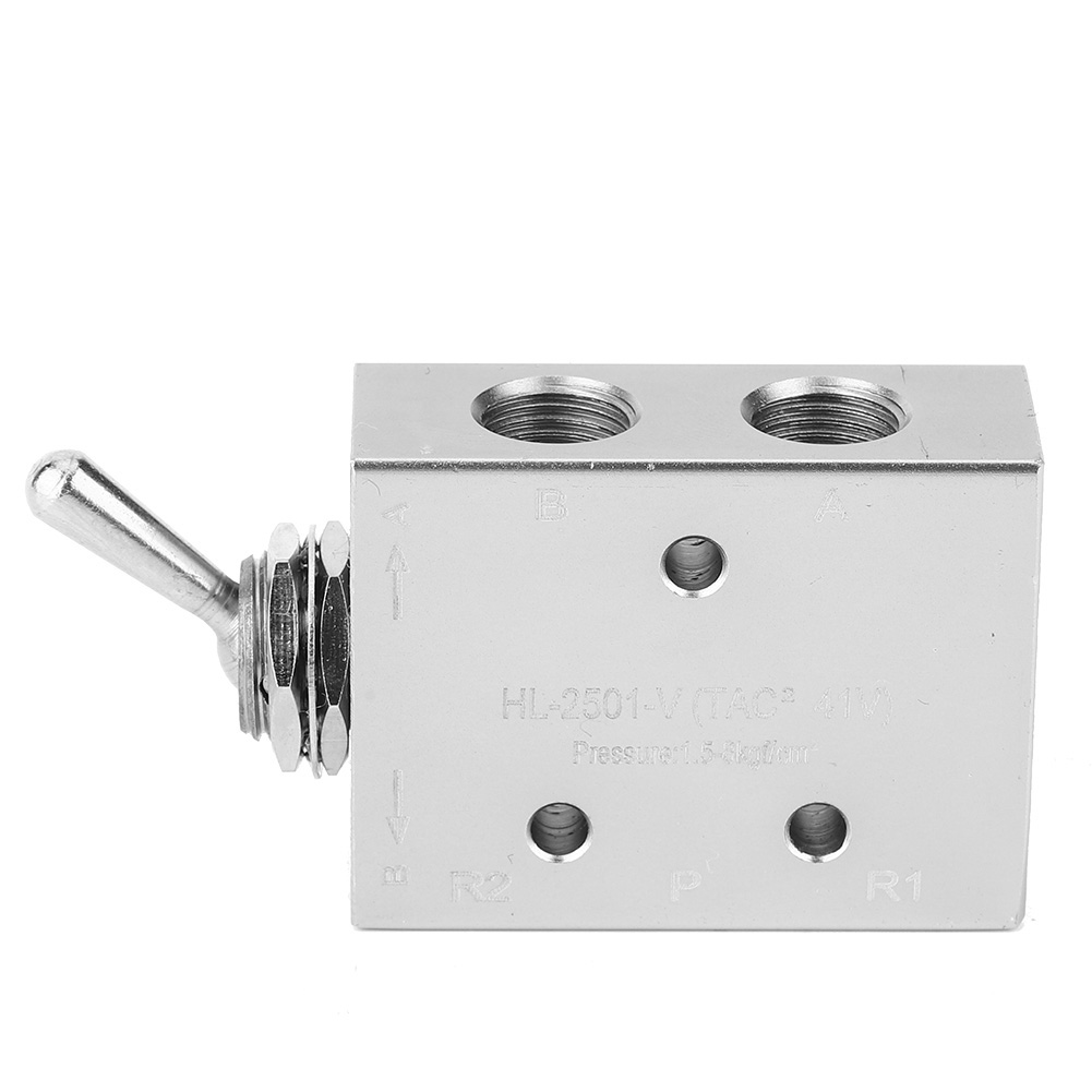 Mechanischer Pneumatischer 5-wege-hebelwahlschalter Mit 2 Positionen, G1/8"-taste, 1,58 Kgf/cm²