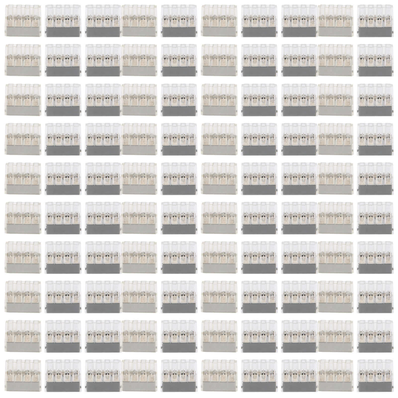 100 Stück Steckverbinder-klemmenblock Mit Schnellanschluss Für Flexible Und Starre Drähte, Universell Pct-108
