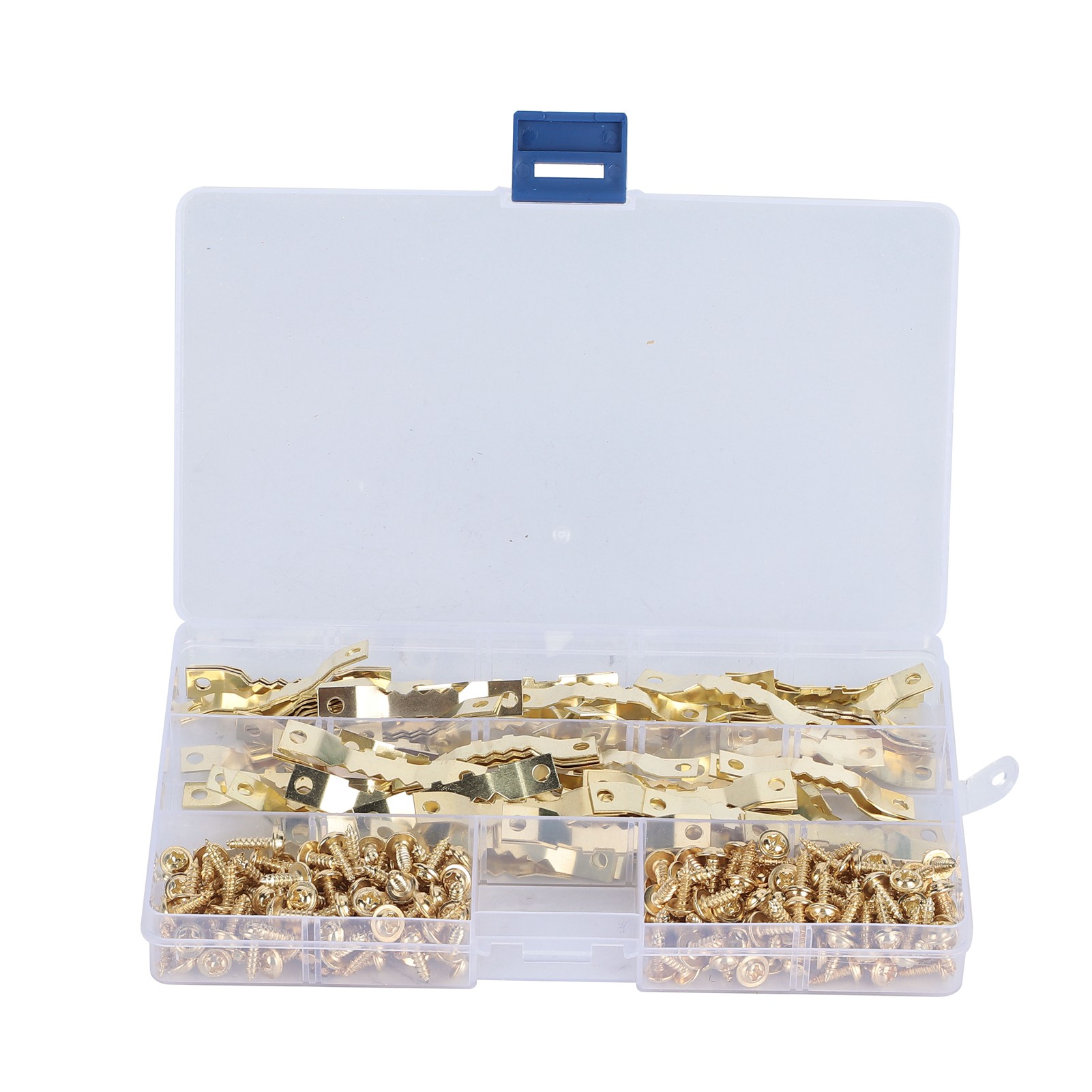 100 Stück Gezackte Aufhängehaken Mit 200 Schrauben (3 X 10 Mm) Für Bilder, Fotorahmen Und Wohnaccessoires