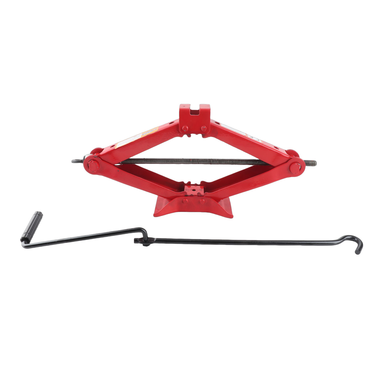 Professioneller Hydraulischer Scherenwagenheber Für Kofferraum, Rad, Eisen, Kurbel, Rot, Für Den Außenbereich, 2 Tonnen