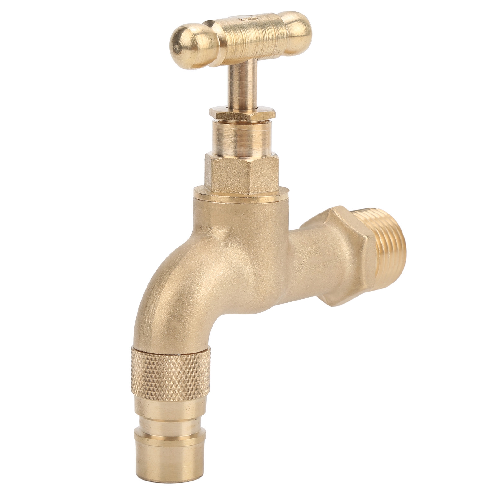 Wasserhahn Aus Messingguss Mit G1/2-zoll-gewinde, Schraubverschluss, Versenkter Wandmontage Für Gartenschlauch, Waschmaschine, Putzbecken