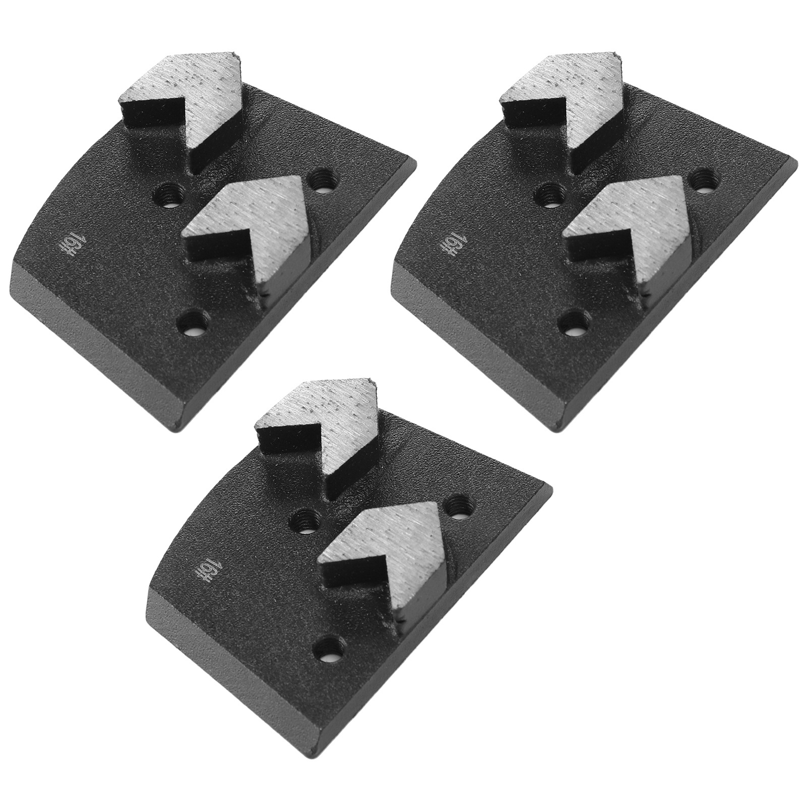 Set Mit 3 Diamantschleifblöcken, Pfeilförmig, 2 Zähne, Zubehör Für Betonschleifer