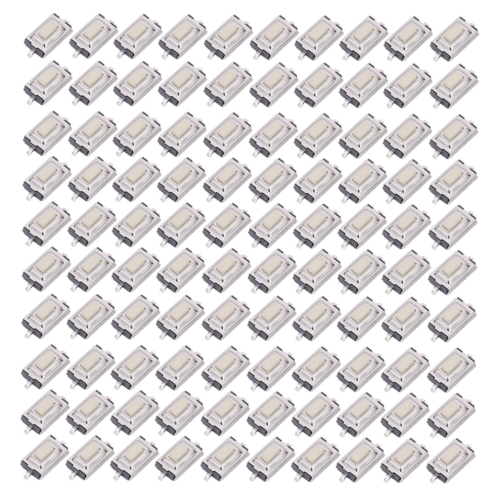 100 Stück Kurzzeitige, Taktile Drucktaster, Hochsensibel, Schnelle Reaktionszeit, Smd, 3 X 6 X 2,5 Mm