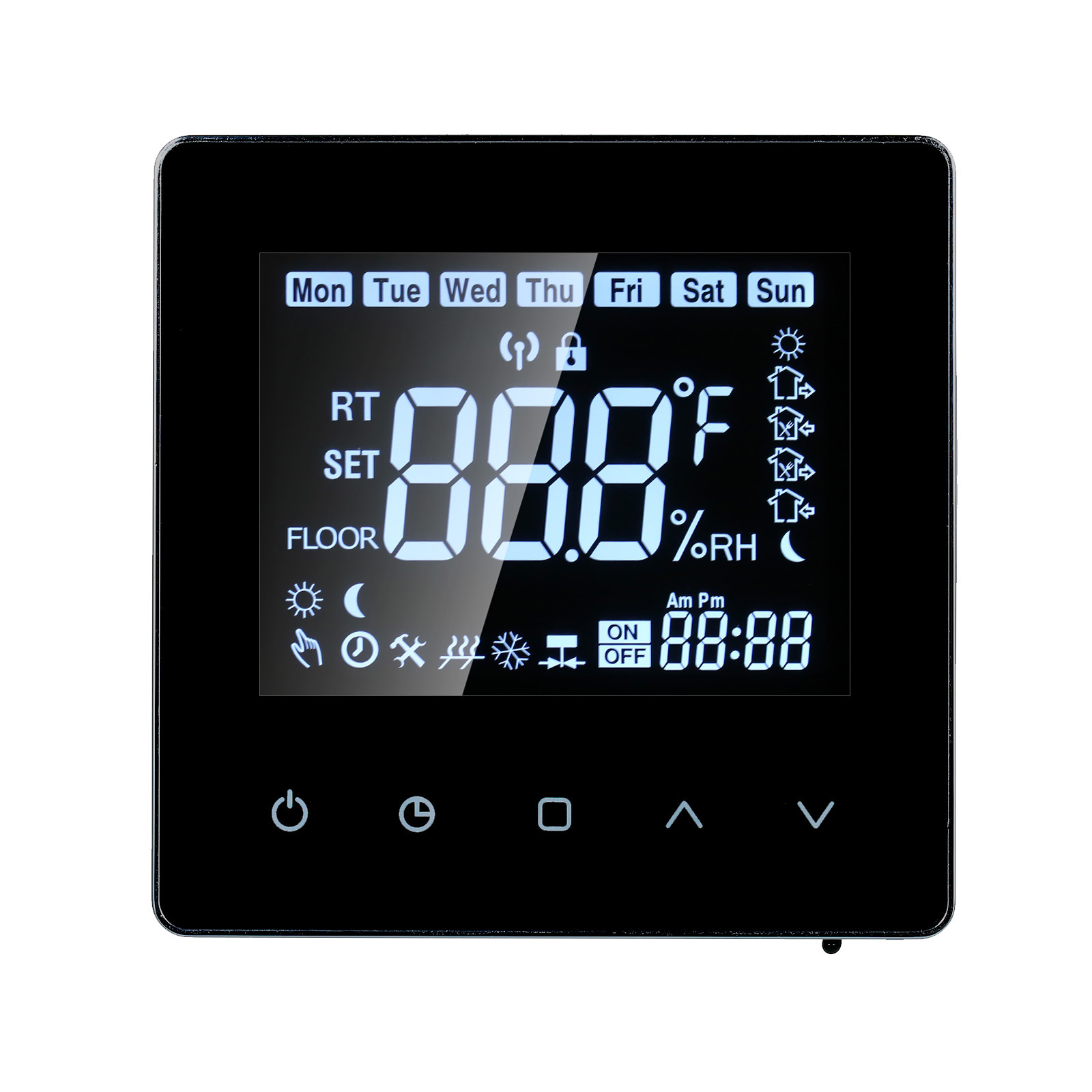 Intelligenter Programmierbarer Thermostat Mit Touchscreen-lcd Für Gasheizungen, 3a Digitaler Temperaturregler Für Zuhause, Schule, Büro, Hotel