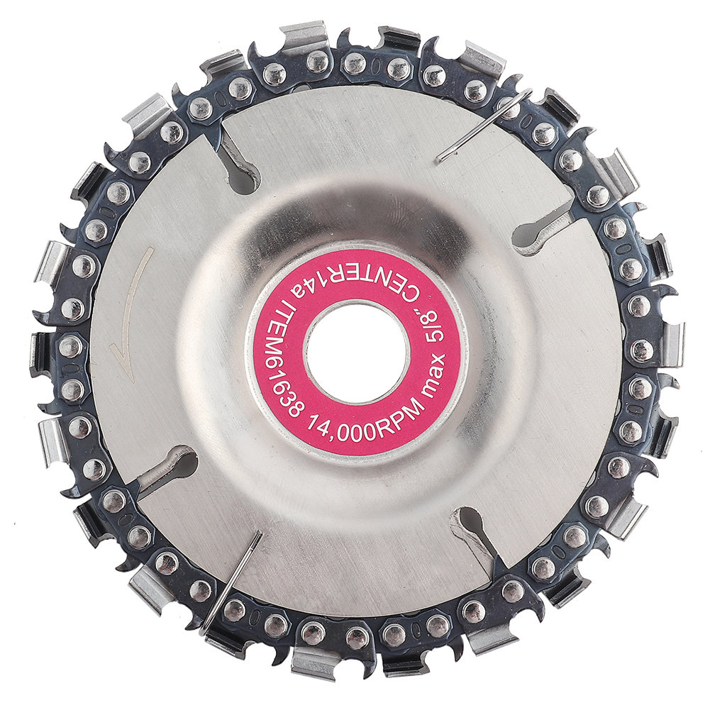 4-zoll-kettenscheibe Mit 22 Zähnen Zum Holzschnitzen Für 100/115-mm-winkelschleifer