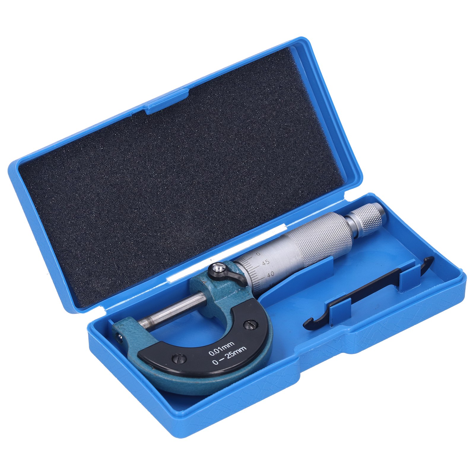 Außenmikrometer 0–25 Mm, 0,01 Mm Messbereich, Gewindeskala, Präzisionsmessgerät Für Mechaniker