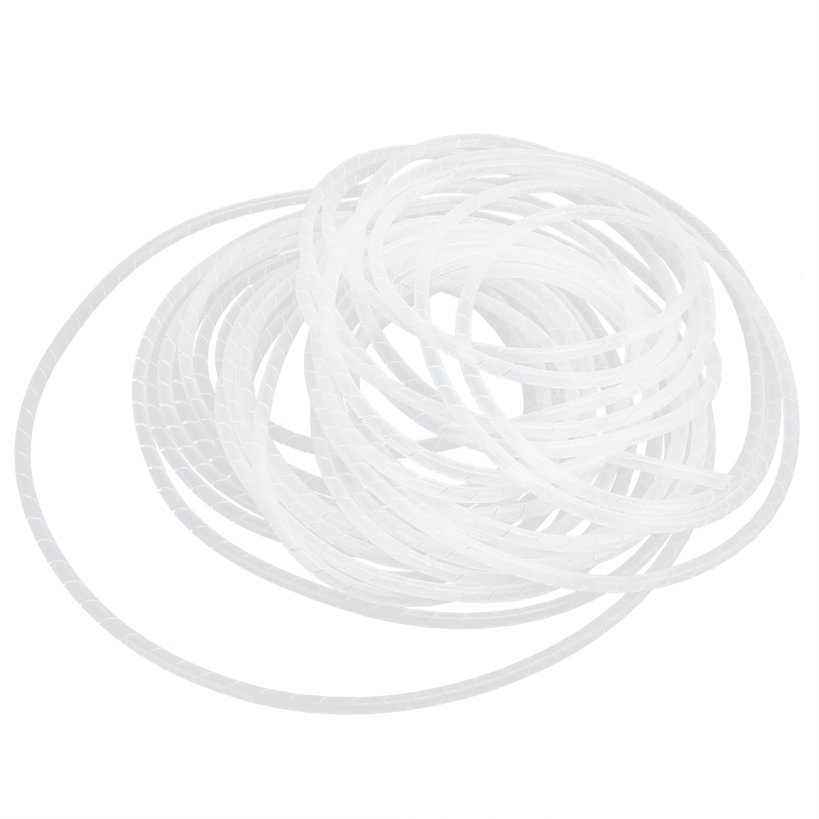 Spiralkabelschutzschlauch Aus Pvc Für Flexible Kabel, Kabelorganisator, Weiß, Ø 6–13 Meter