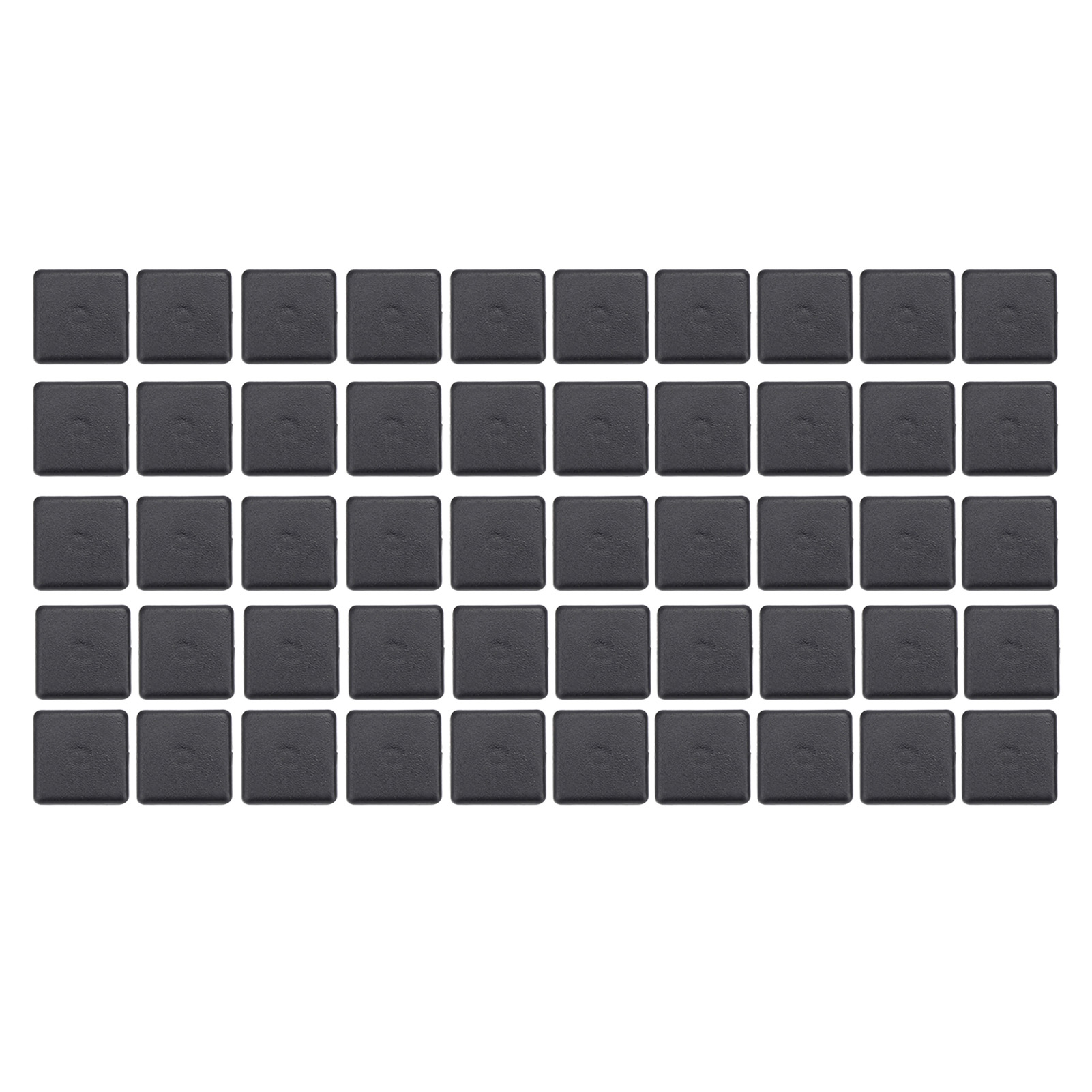 50 Stück Schwarze Kunststoff-endkappen Für Aluminiumprofile, Europäische Norm 2020/3030/4040