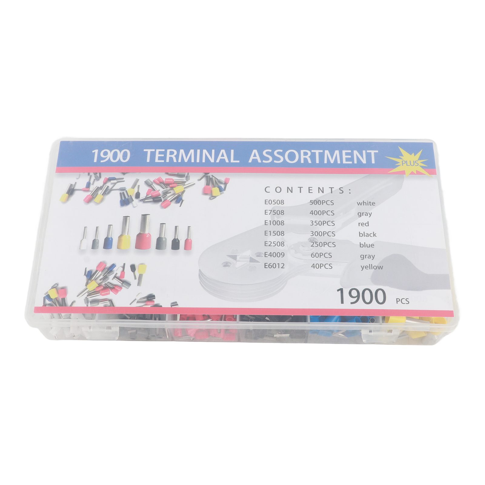 1900 Stück Sortierte Crimp-hülsen 0,5 Bis 6 Mm² Awg22-10 Kabelschuhe