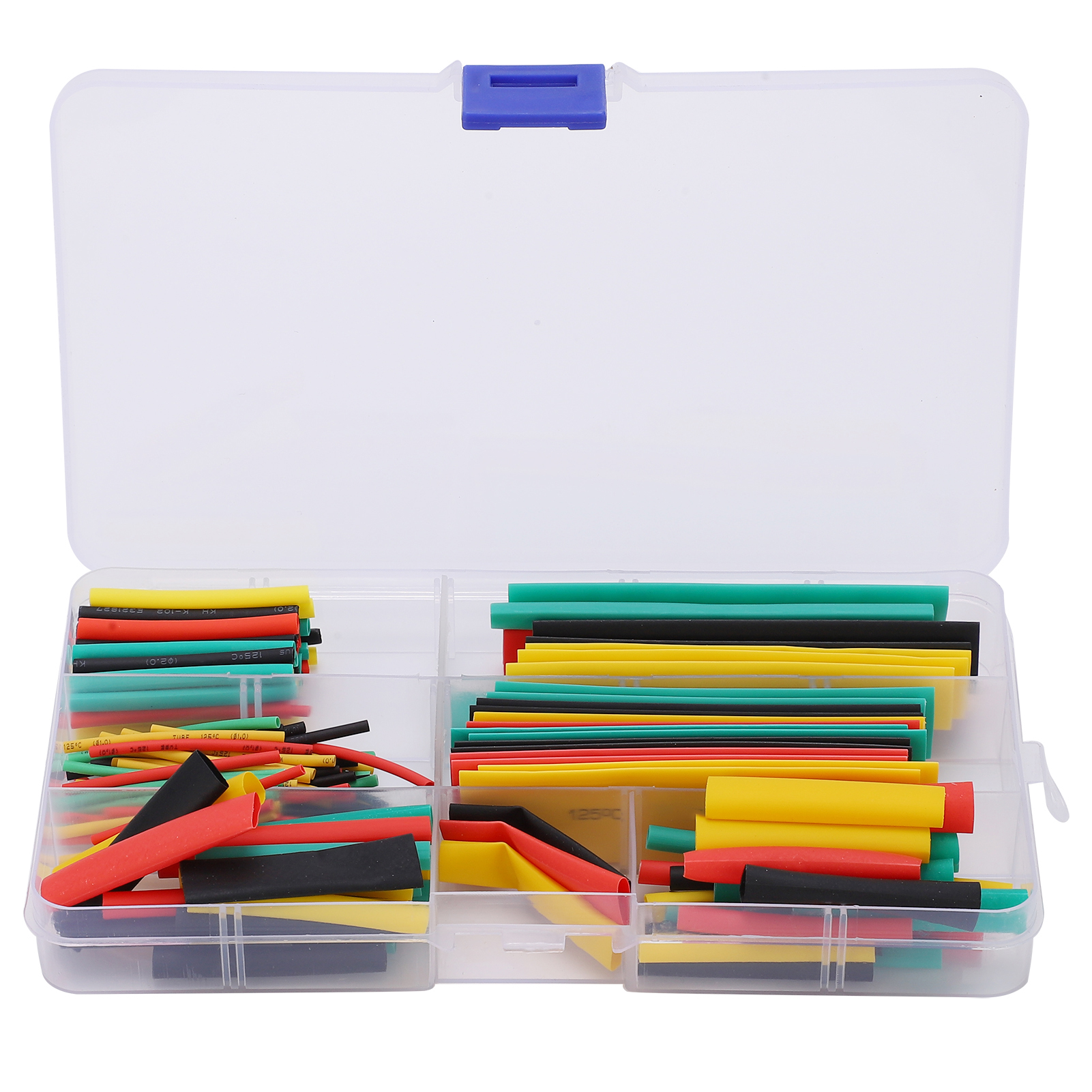 Packung Mit 164 Nylon-schrumpfschläuchen (2:1) Für Elektrische Leitungen Und Kabel, Verschiedene Farben