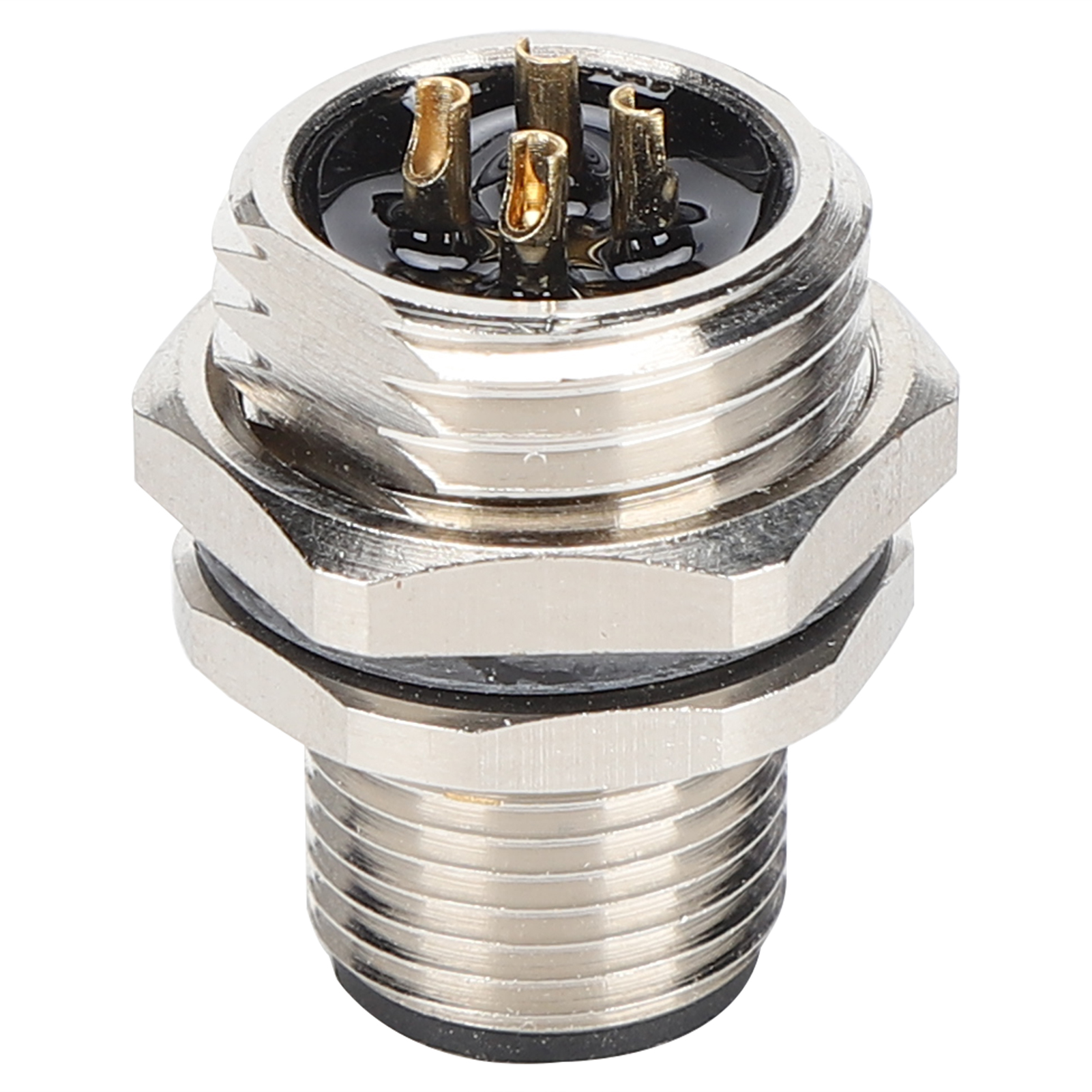 M12-b-p4 Unterputzbuchse Mit M16-gewinde, Wasserdichtem Ip67-stecker, 4-poliger Weiblicher Adapter