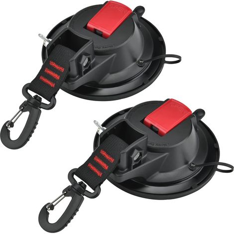 Set Mit 2 Saugnapfankern Mit Befestigungshaken, Befestigungshaken Für Camping, Saugnapfanker Für Markisen