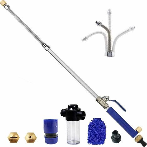 Schlauch Und Düse Für Hochdruckreiniger Mit Schaumkanone, Automatischer Wassersprühfunktion Und Fensterreinigungsfunktion